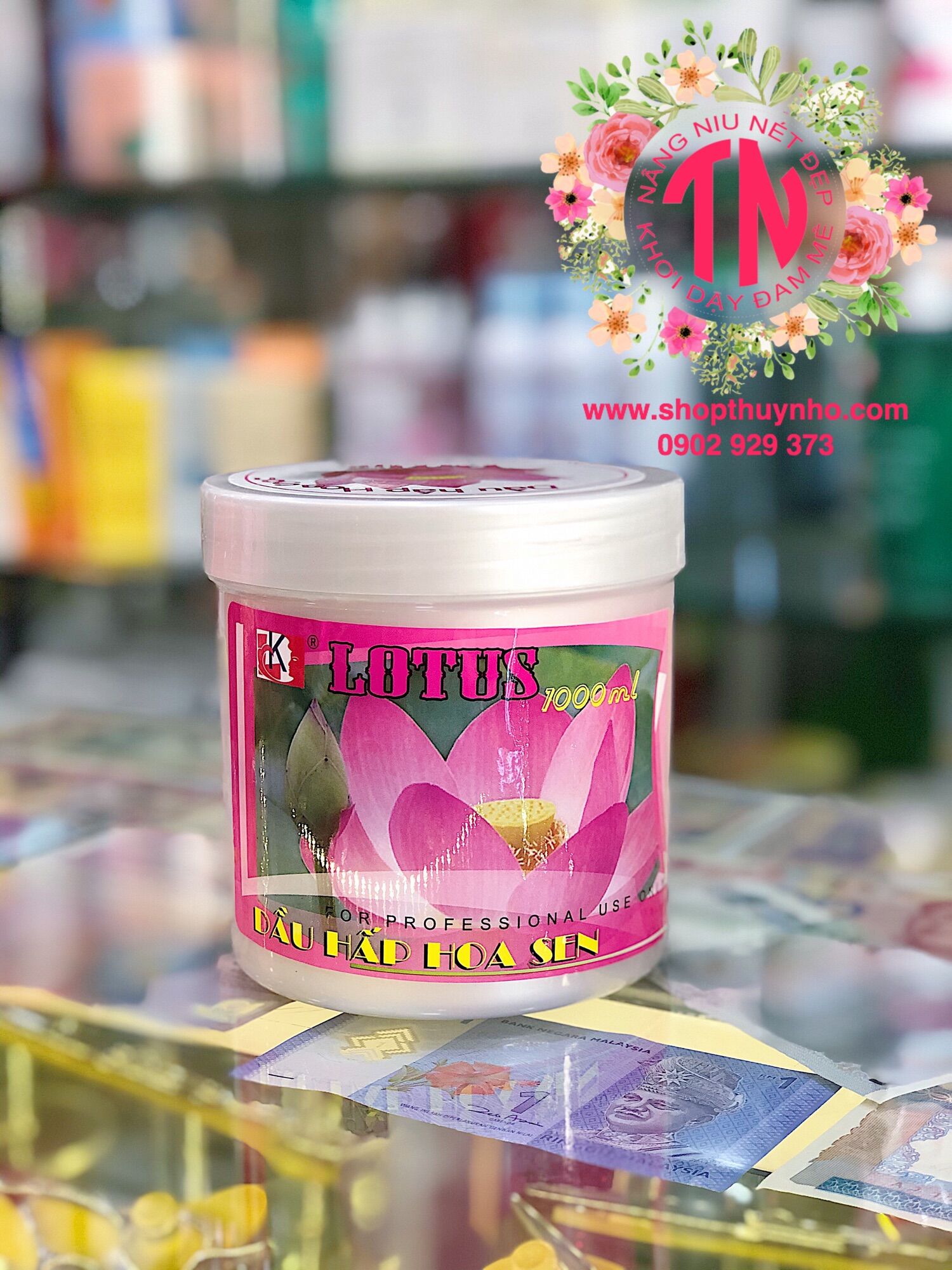 Kem hấp tóc,kem ủ tóc, dầu hấp tóc suôn mượt Hoa Sen - 1000ml