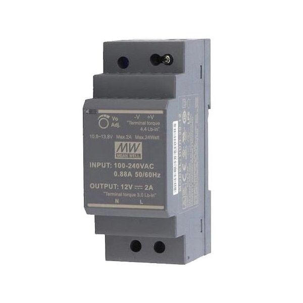 Nguồn cài ray 12v meanwell hdr 30-12,nguồn tủ điện 12v/2a