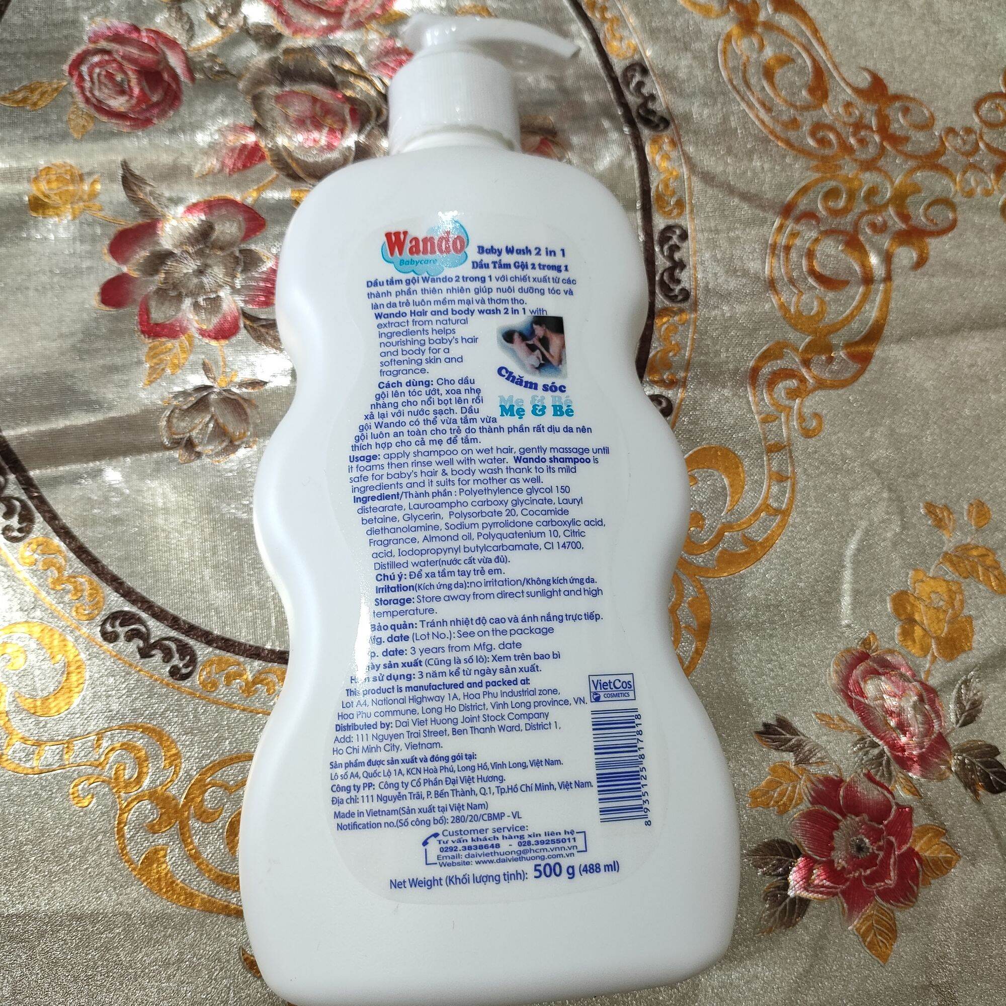 WANDO - DẦU TẮM GỘI WANDO 2 IN 1 ( 500ML)