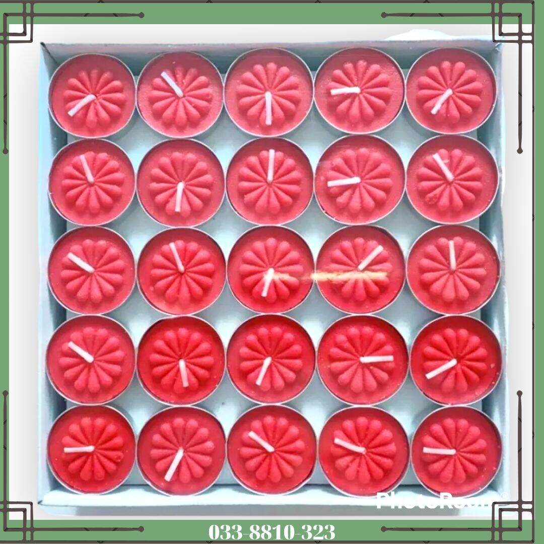 14 Chén Nến tealight  viên Cháy 2 Giờ Trang Trí Mâm Cúng
