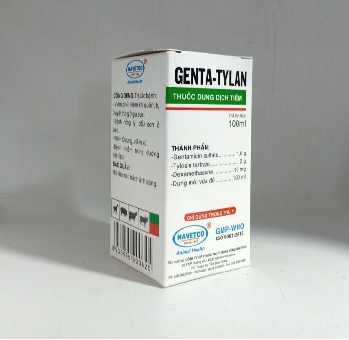 Genta Tylan 100ml viêm phổi phế quản cho vật nuôi
