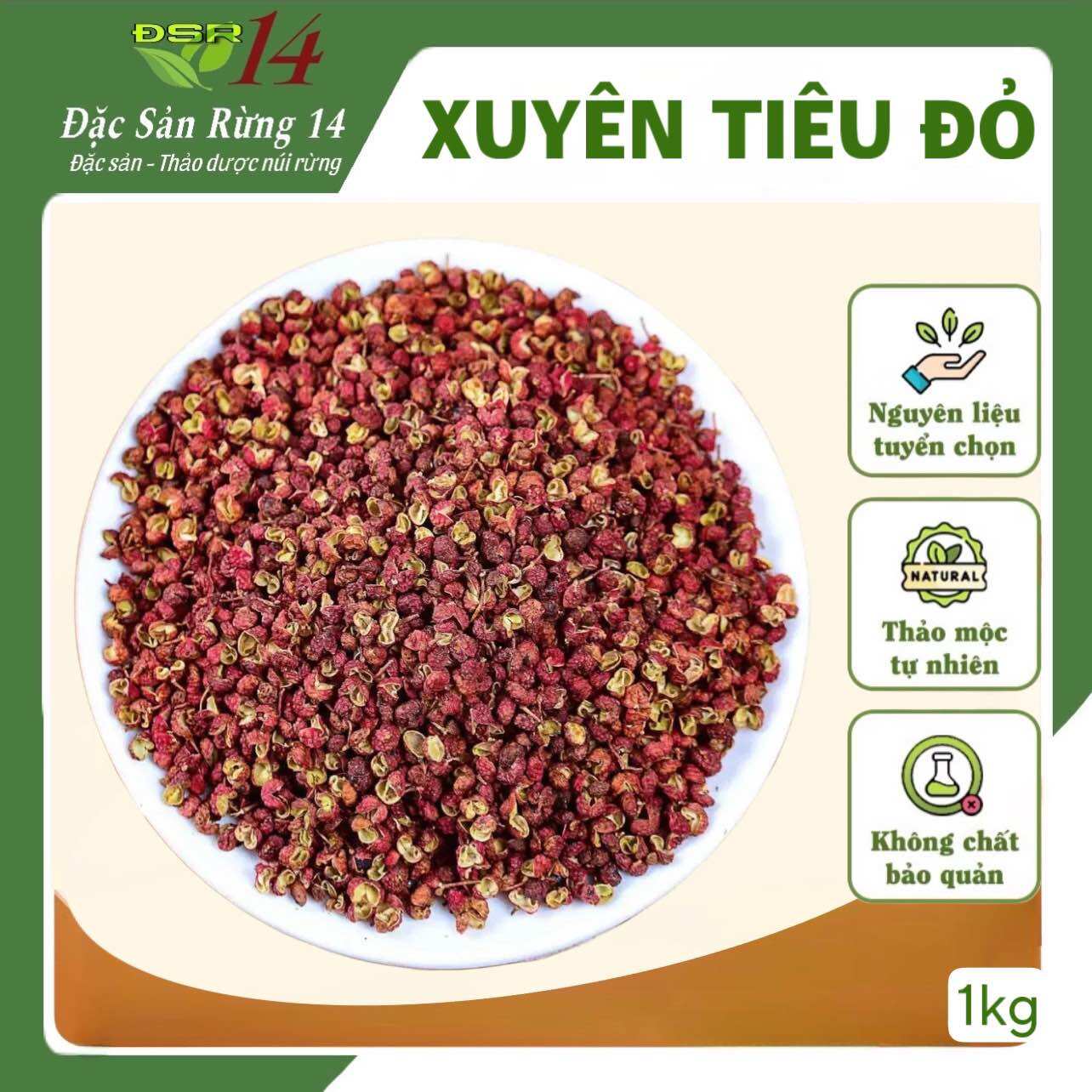 Hạt tiêu tứ xuyên 1kg, xuyên tiêu đỏ khô, hoa tiêu làm gia vị, lẩu cay tứ xuyên, thơm, cay, Đặc sản rừng 14