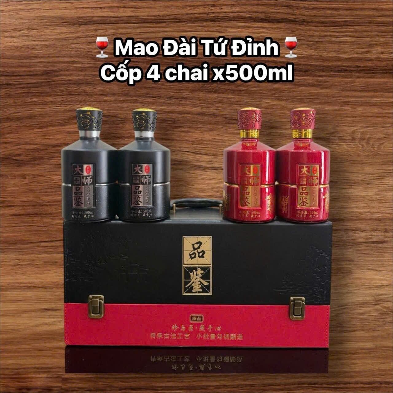 Mao đài tứ đỉnh cốp 4 chai
