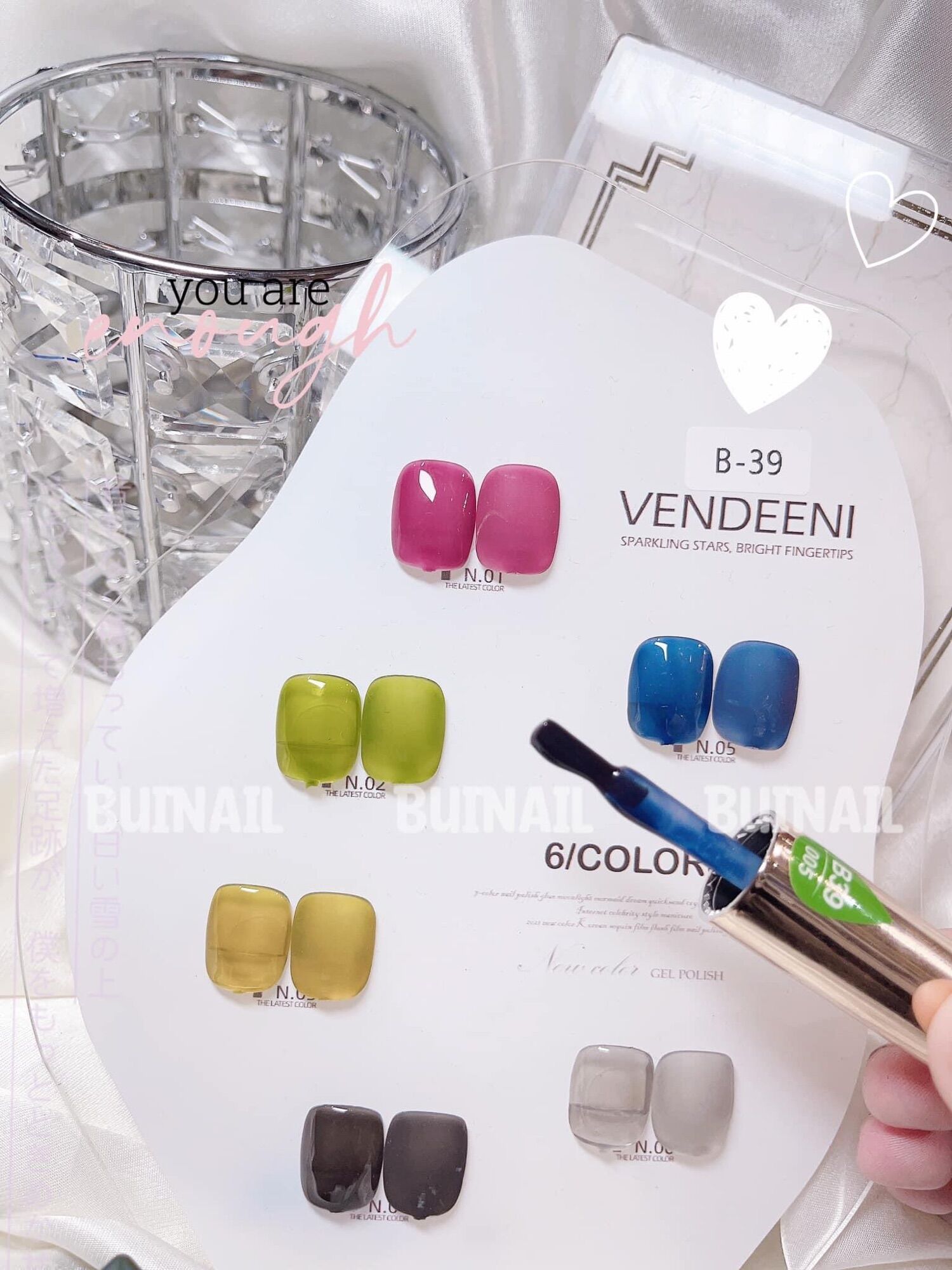 SET SƠN THẠCH B-39 VEDENNI 6 CHAI ( TẶNG KÈM BẢNG MÀU )