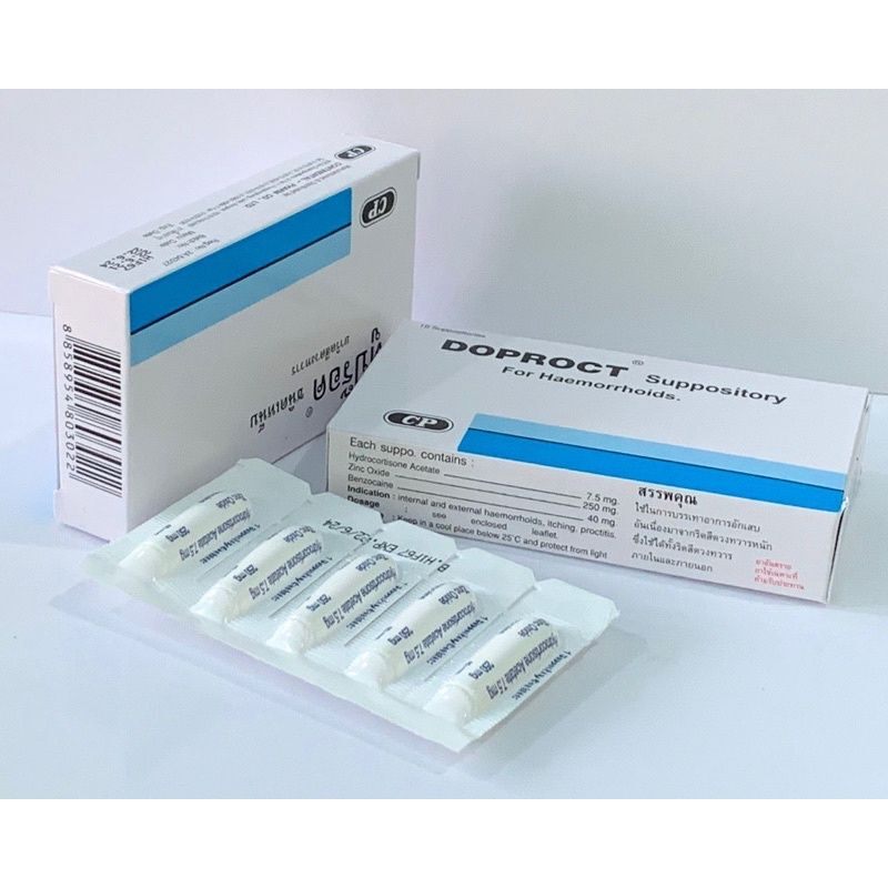 Hộp Trĩ Doproct Thái Lan ( Hộp 10 vien )