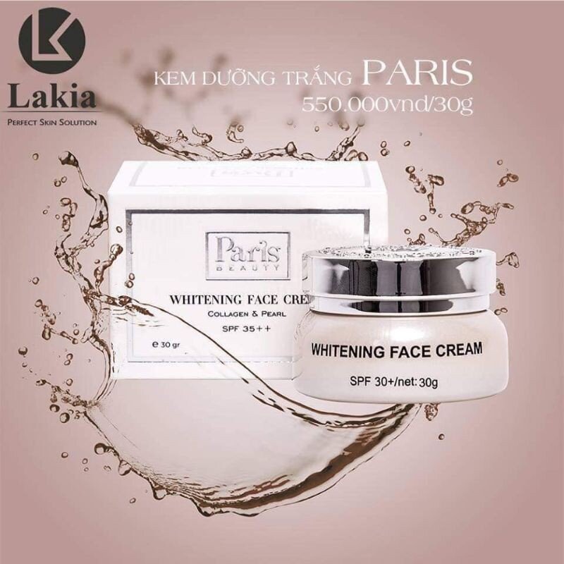 Kem face dưỡng trắng da Paris