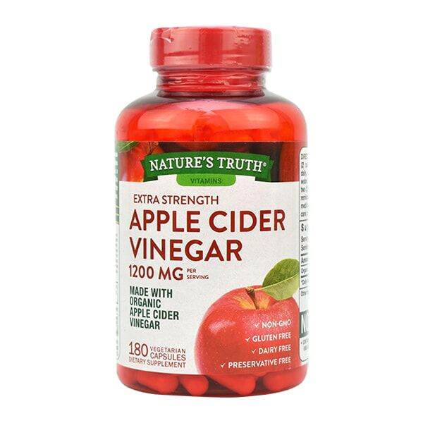 Giấm táo hữu cơ apple cider vinegar 1200mg