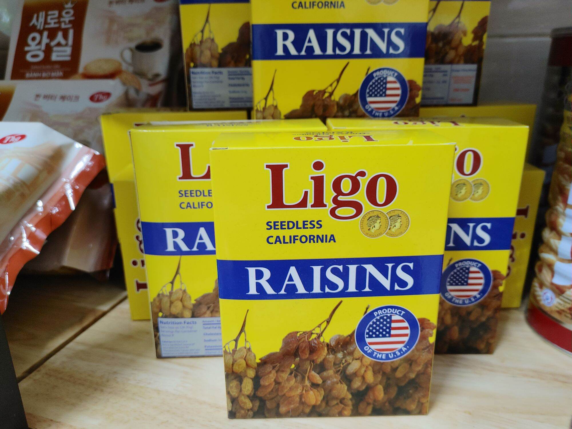 Nho khô không hạt mỹ ligo raisins 200g