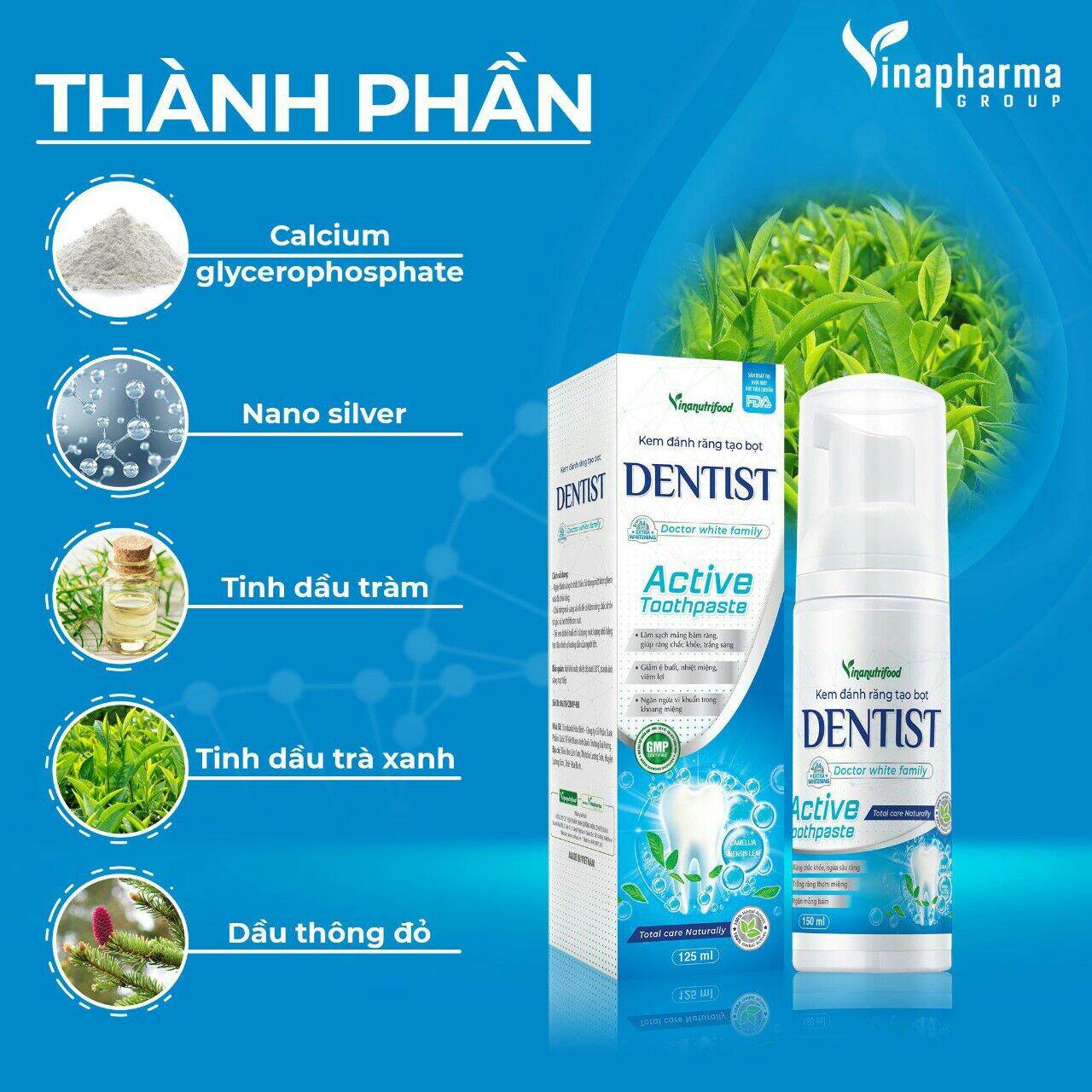 Kem Đánh Răng Tạo Bọt Dentist