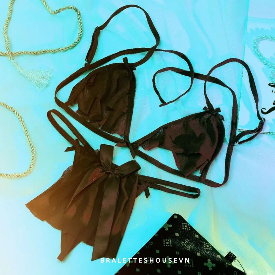Set bralette nữ dây mảnh cut out ngực quyến rũ sugar baby set s821 bralettehouse