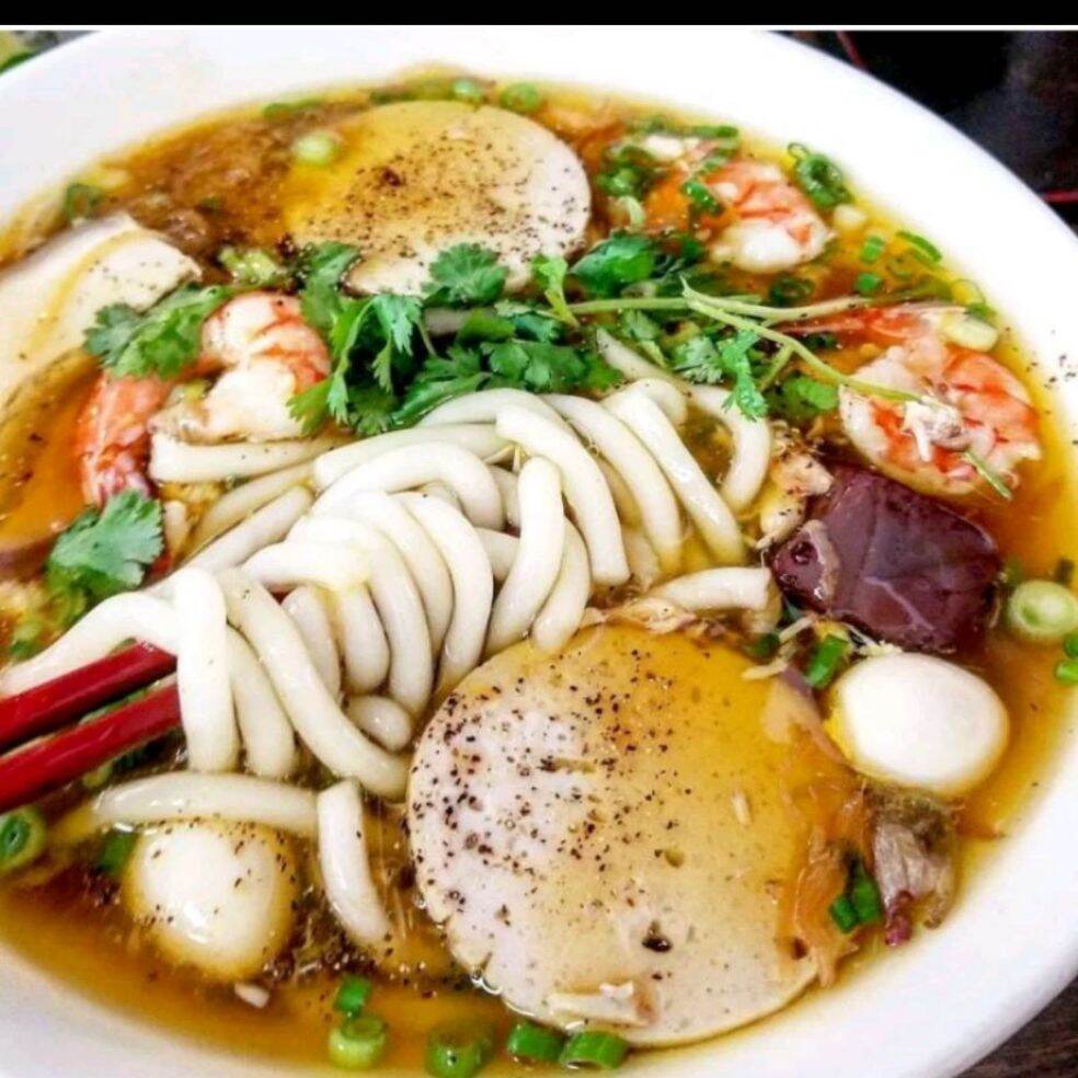 BÁNH CANH BỘT SẮT từ bột gạo lọc HUẾ-500g
