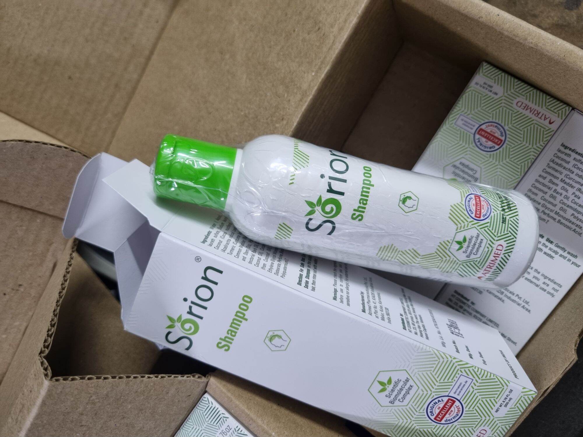 Lot 02 dầu gội Sorion 200ml hỗ trợ điều trị Vẩy nến, trị gàu.