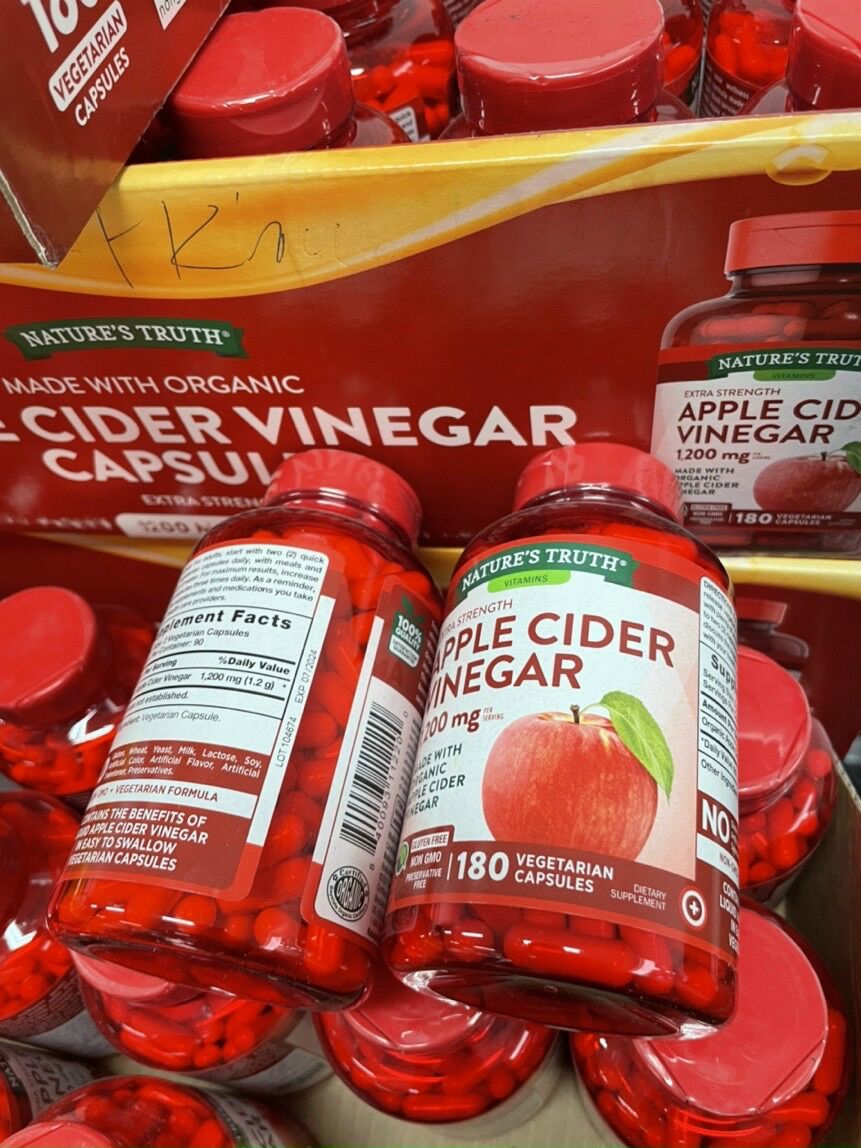 Viên giấm táo Apple Cider Vinegar 1200mg Hộp 180 viên