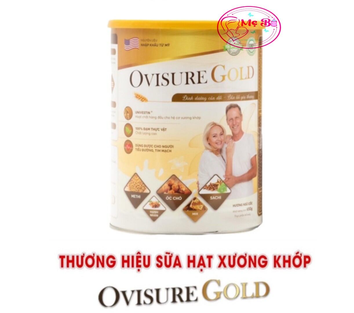 Sữa hạt Ovisure gold sữa hạt xương khớp 650gr