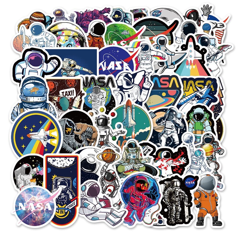 Sticker phi hành gia dán chống thấm nước