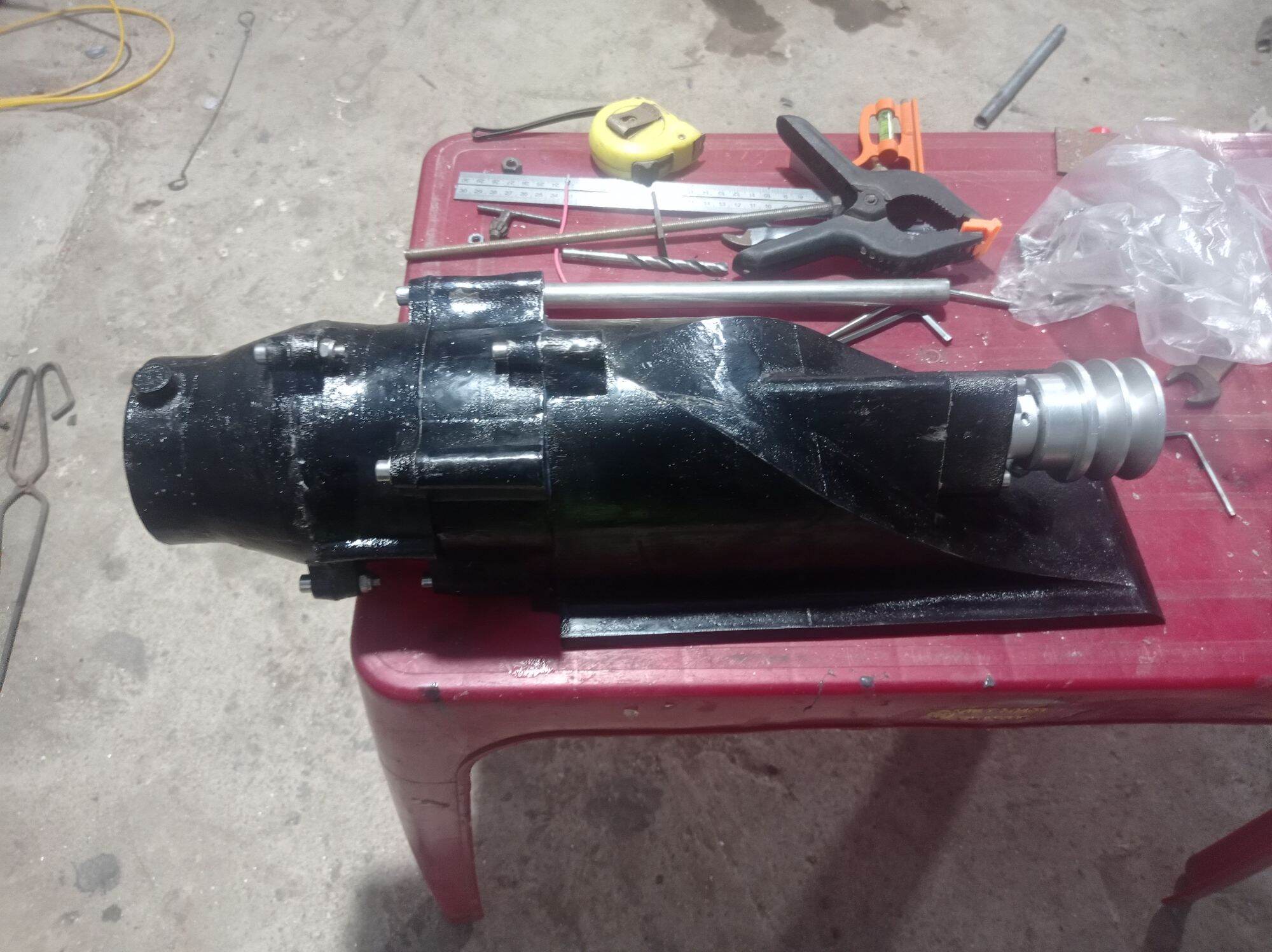 Turbo jet 100mm lắp thuyền composite