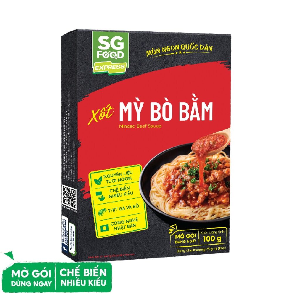 Xốt mỳ bò bằm sg food 100g