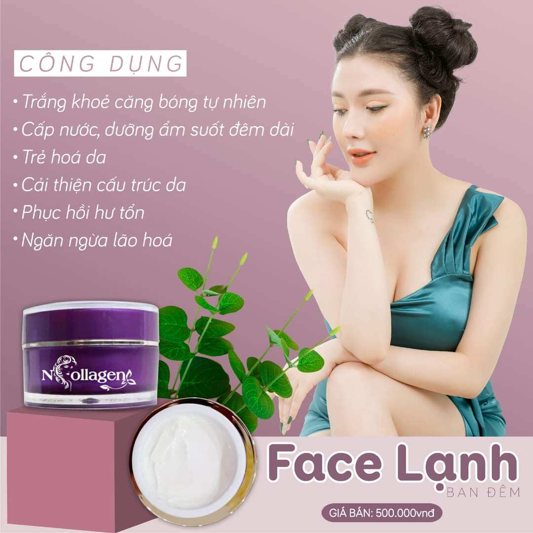 Kem face ncollagen dưỡng trắng da ban đêm chính hãng cty