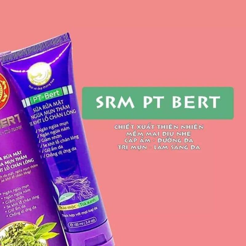 Sữa rửa mặt pt bert thảo mộc trà xanh
