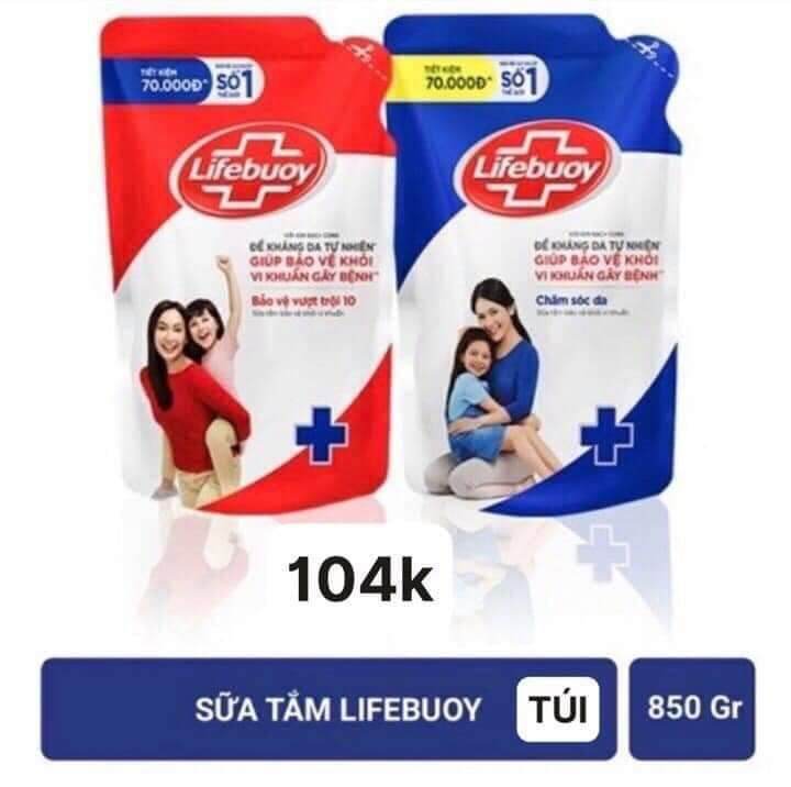 Sữa Tắm Túi Lifebuoy 850G