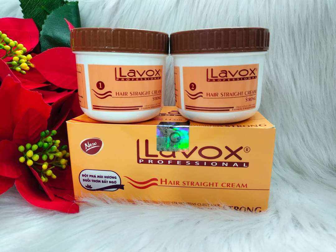 Thuốc Duỗi Tóc Lavox Cam 140ml x 2 ( duỗi được 1 đầu )