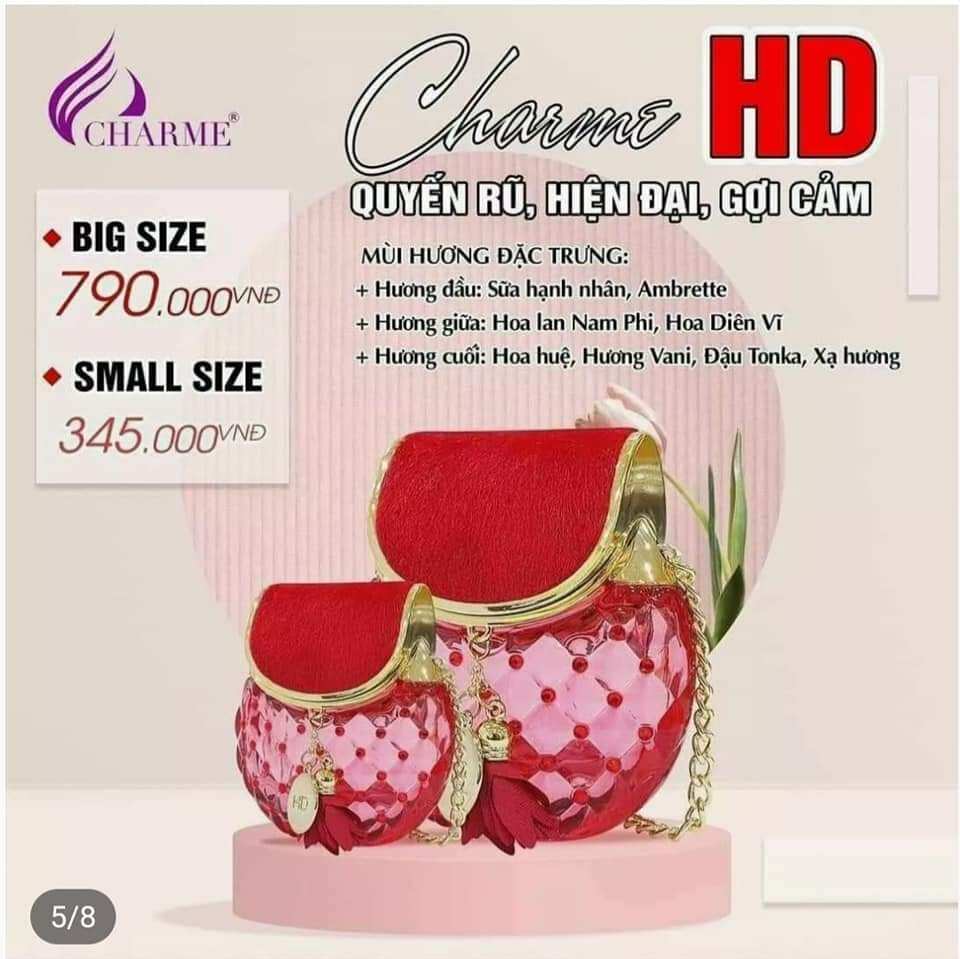 Nước hoa charme hd nữ 15ml-65ml nguyễn mã