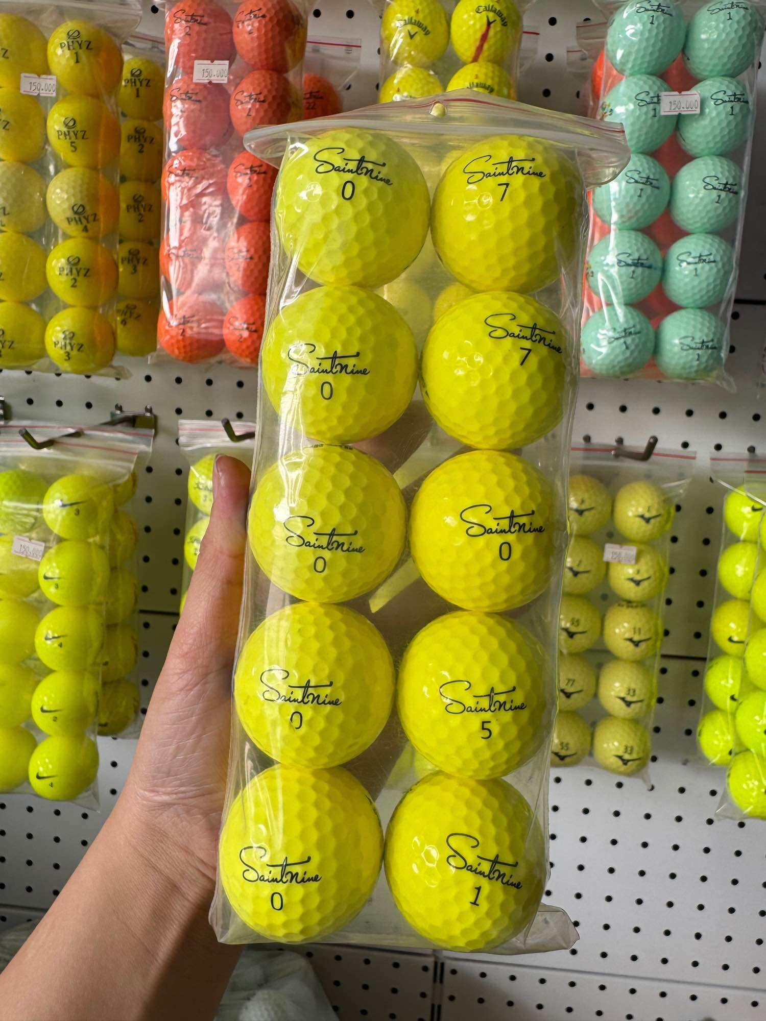 Bóng Golf Saintnine màu độ mới 98%