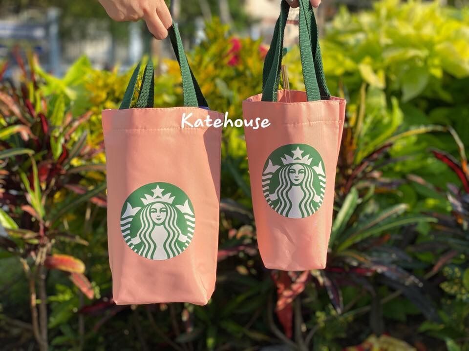 Túi xách đựng ly in logo Starbucks