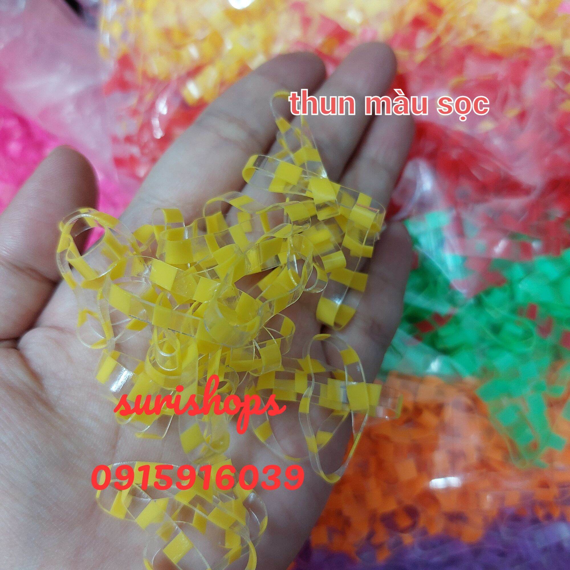 500 gram thun dẻo, thun cột tóc bản to
