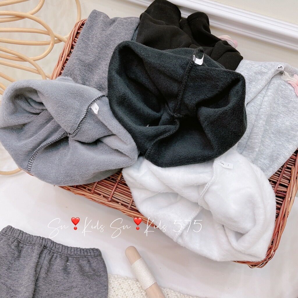 Quần legging lót lông siêu ấm cho bé