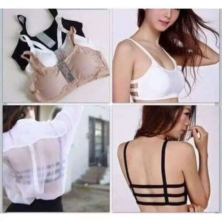 Áo bra 3 dây học sinh áo bra cotton mềm mại có mút ngực