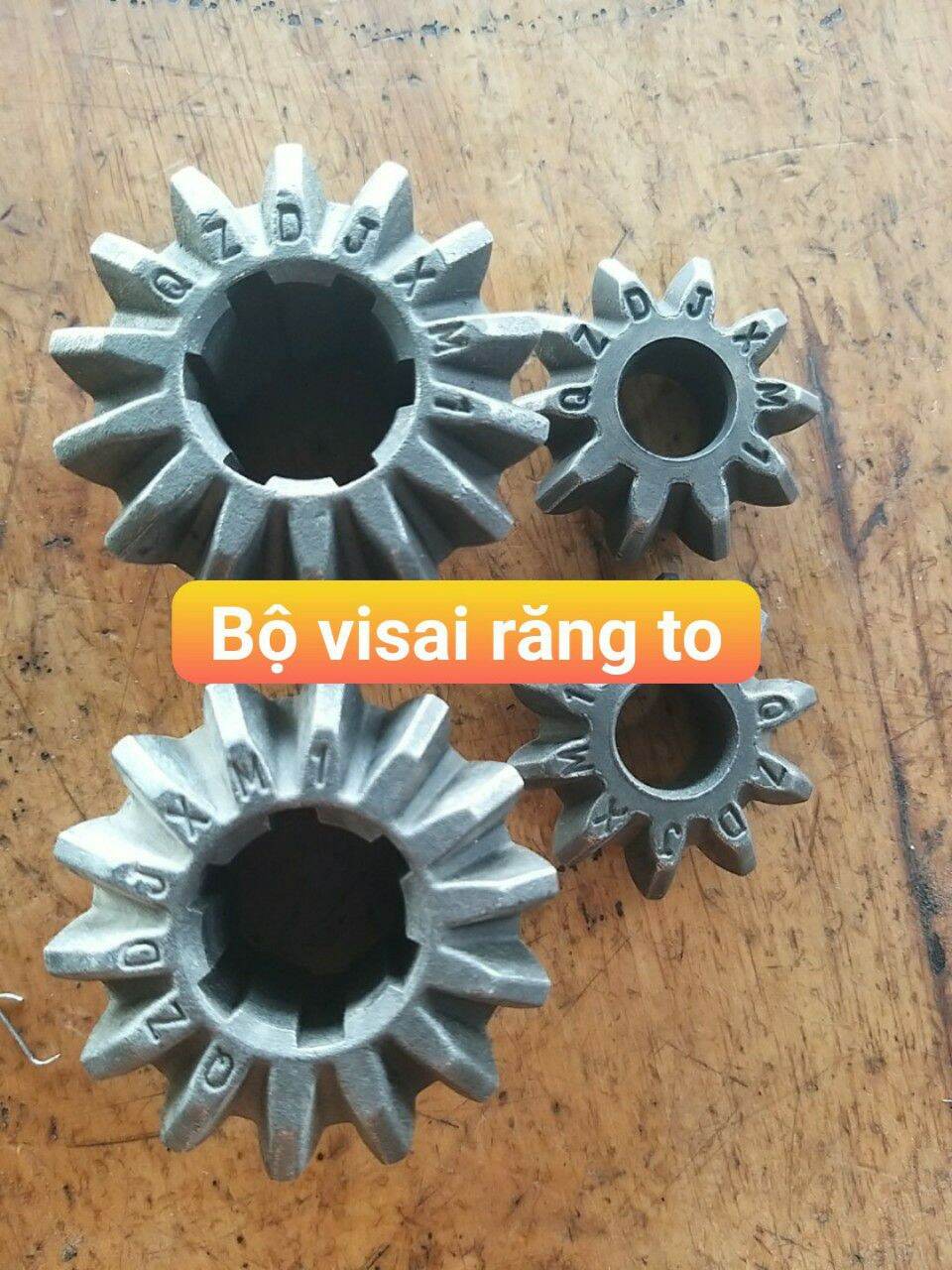 Bộ visai răng to xe 3 bánh