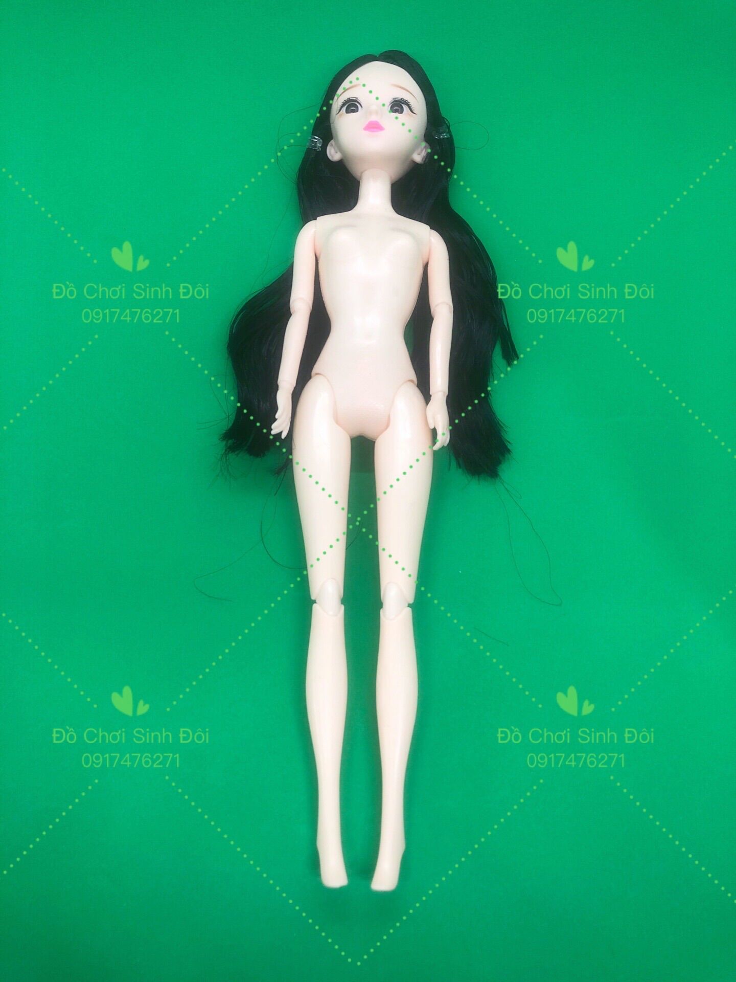 Búp bê 30 cm - thân 11 khớp mắt 3D