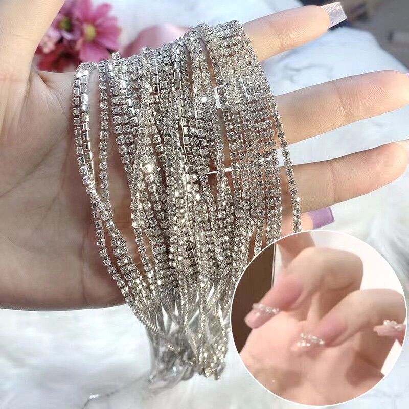 Dây đá 100cm trang trí móng, viền móng cực sáng