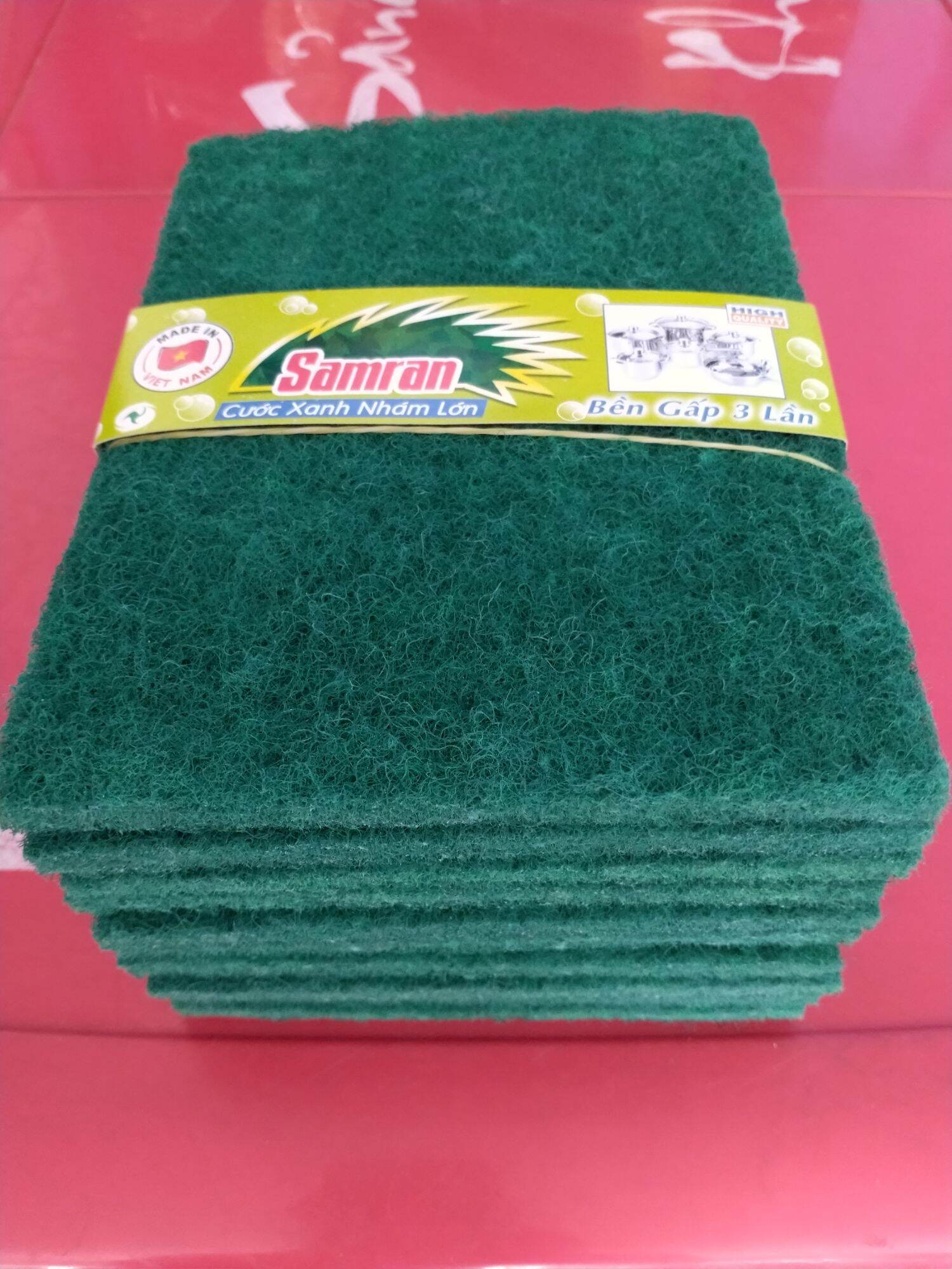 Combo 10 miếng cước xanh nhám 20 cm × 14.5 cm