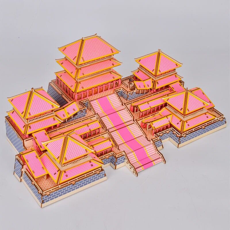 Mô hình cung điện a phòng - tần thuỷ hoàng - đồ chơi lắp ráp 3d gỗ