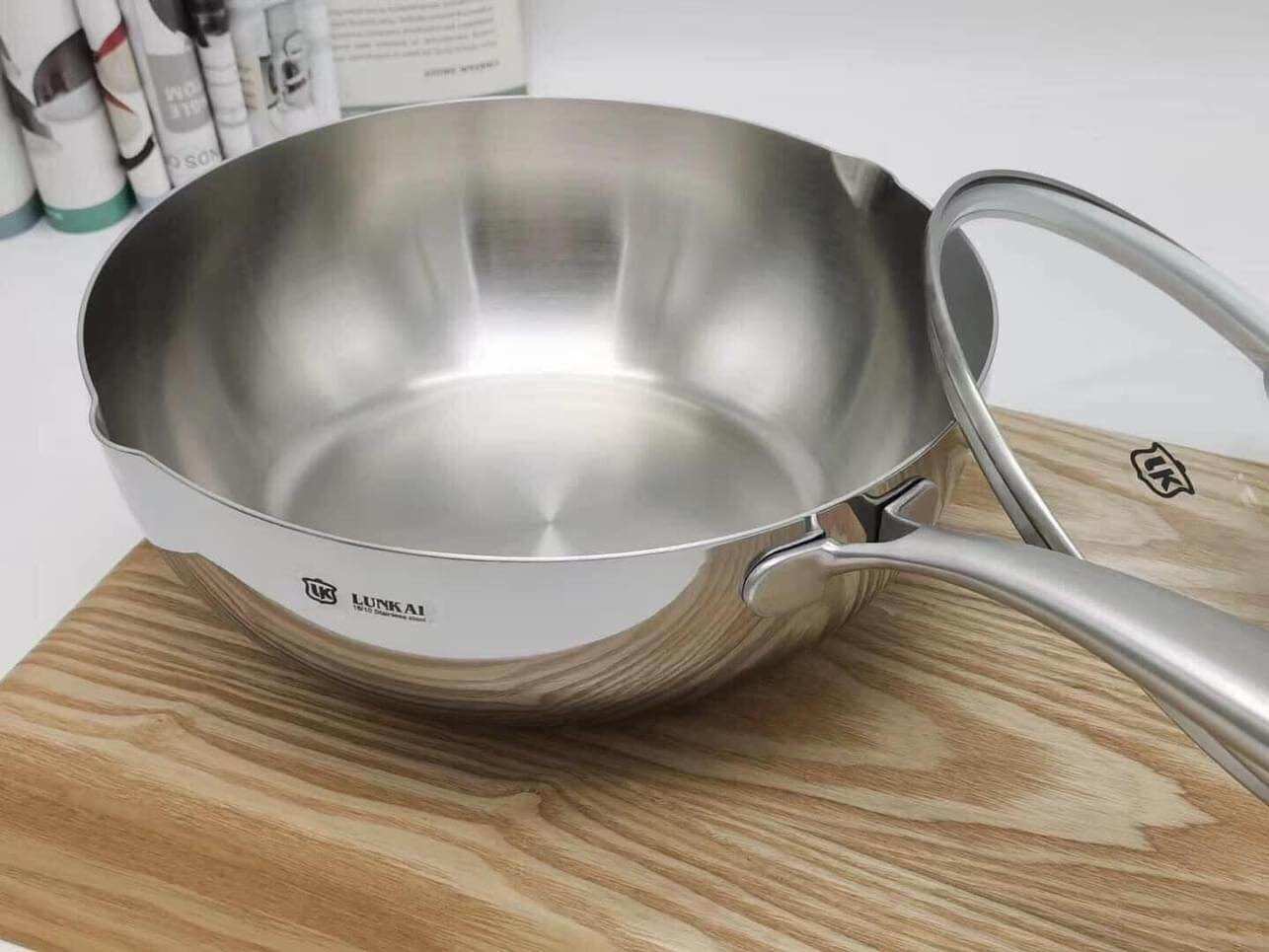 Chảo đúc liền khối inox 316 Lunkai