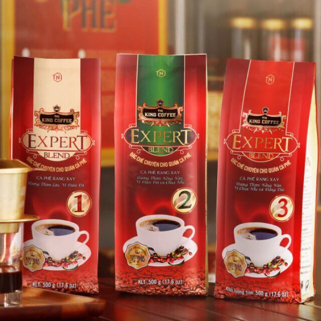 Cà Phê Rang Xay Expert Blend 1 -2 -3 KING COFFEE