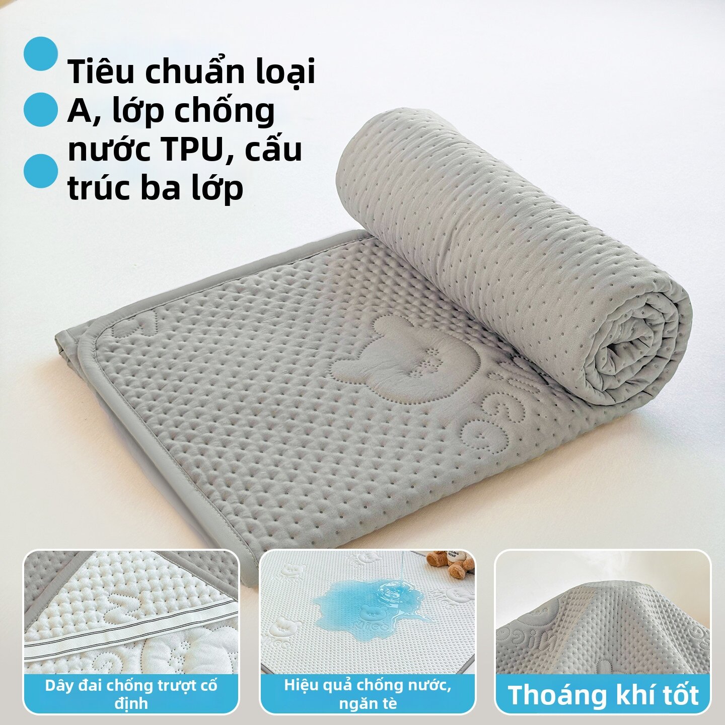HAOMIAN | Thảm Em Bé Chống Thấm Lớn