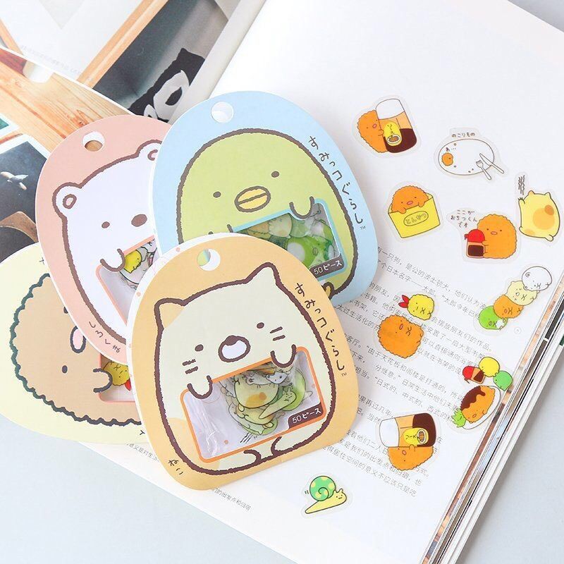 Gói 50 Sticker Hình Động Vật Dễ Thương