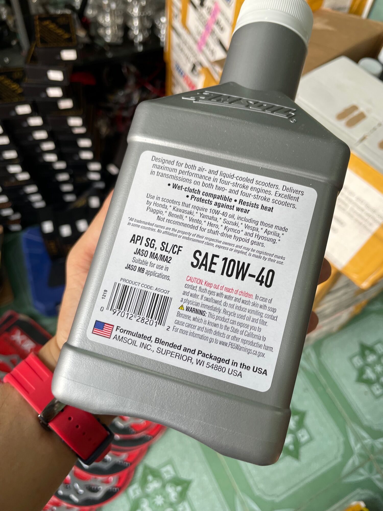 Nhớt Amsoil Tay ga 10-40