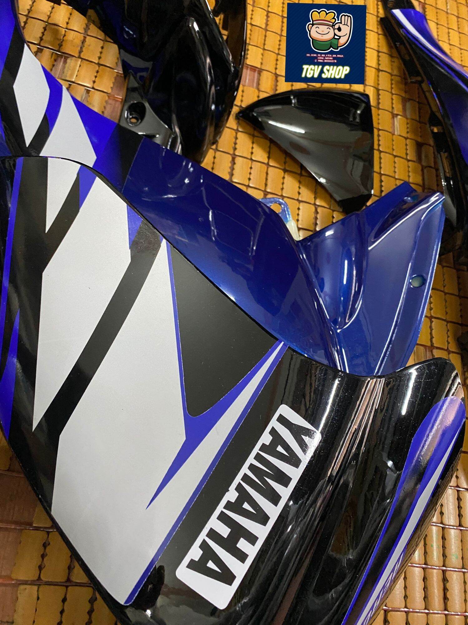 Dàn áo ABS loại 1 jupiter MX xanh GP đen