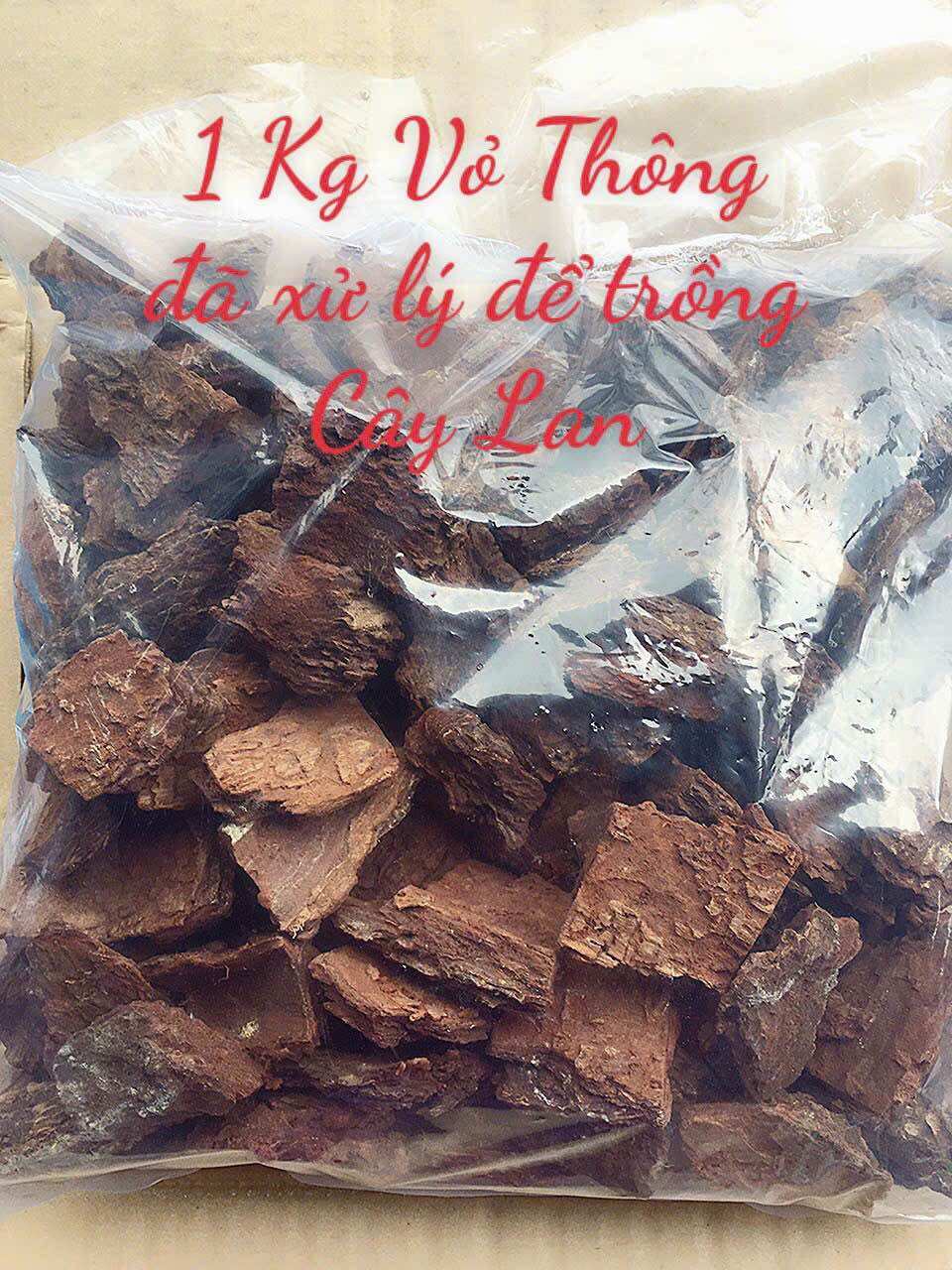 Giá thể VỎ THÔNG đã xử lý trồng rất tốt cho cây Lan
