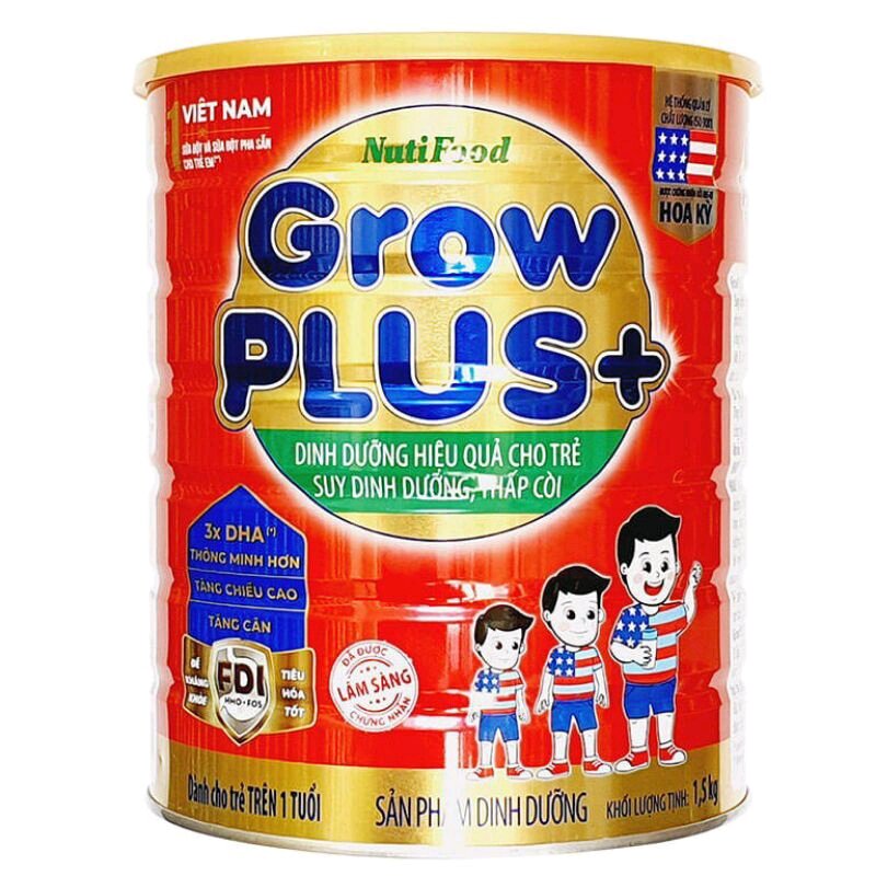Sữa Grow Plus + 1,5kg Dành Cho Bé Suy Dinh Dưỡng Thấp Còi
