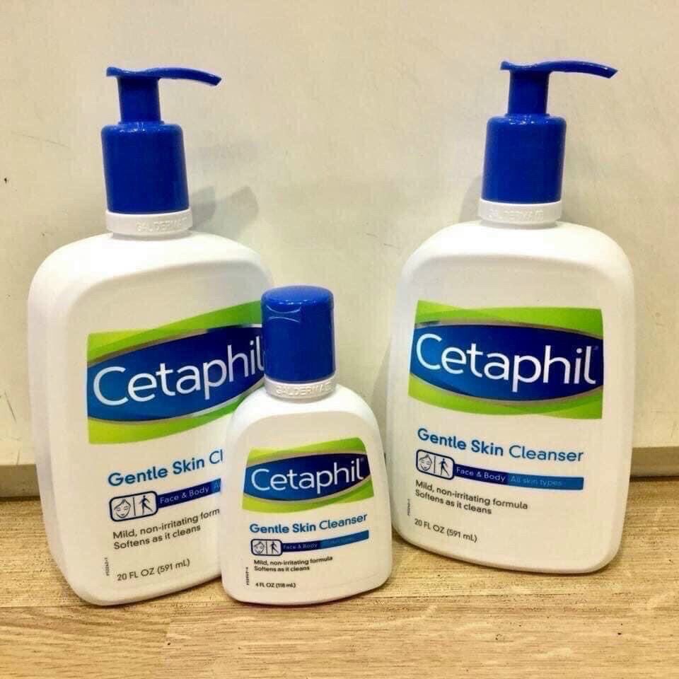 Sữa Rửa Mặt Dịu Nhẹ Cetaphil Gentle Skin Cleanser 519Ml - 118Ml