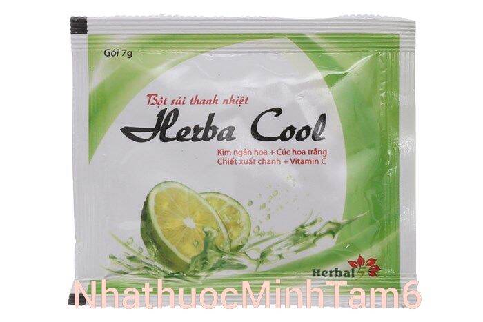 Combo 3 hộp Bột sủi thanh nhiệt Herba Cool (Hộp 5 gói)