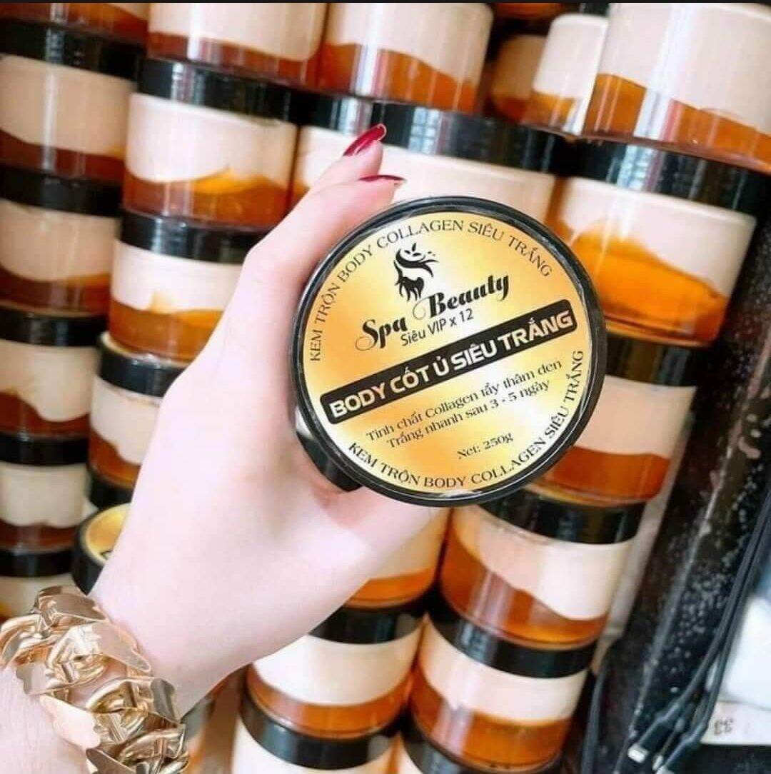 Kem Body Cốt Ủ Trắng Da Siêu Cấp Tốc Mix Serum khử Thâm Đen Da