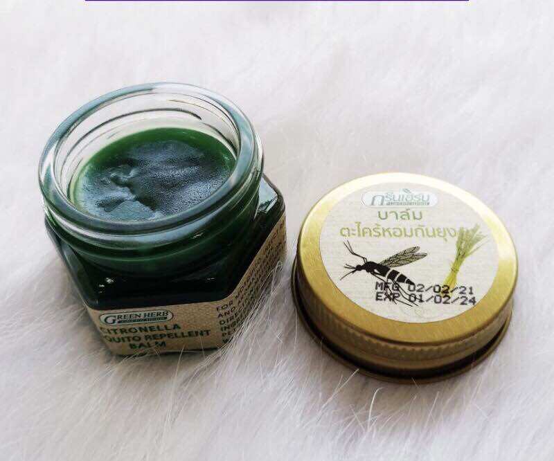 DẦU CÙ LÀ GREEN HERB MUỖI SẢ (nắp thiếc) - THAI LAN 20Gr