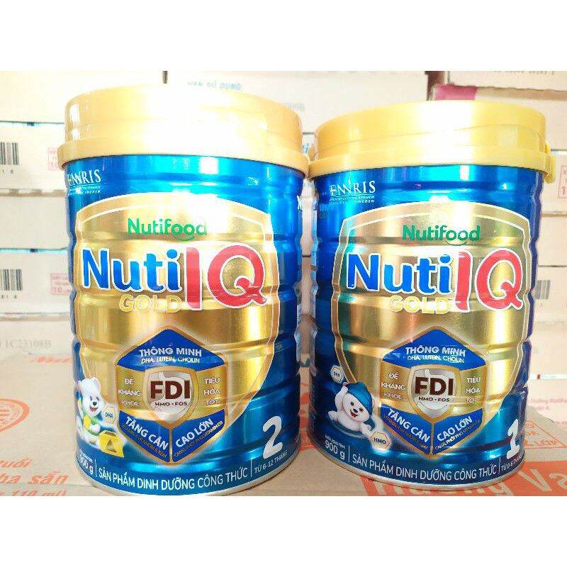 Sữa bột nuti iq gold 1 và 2 900g