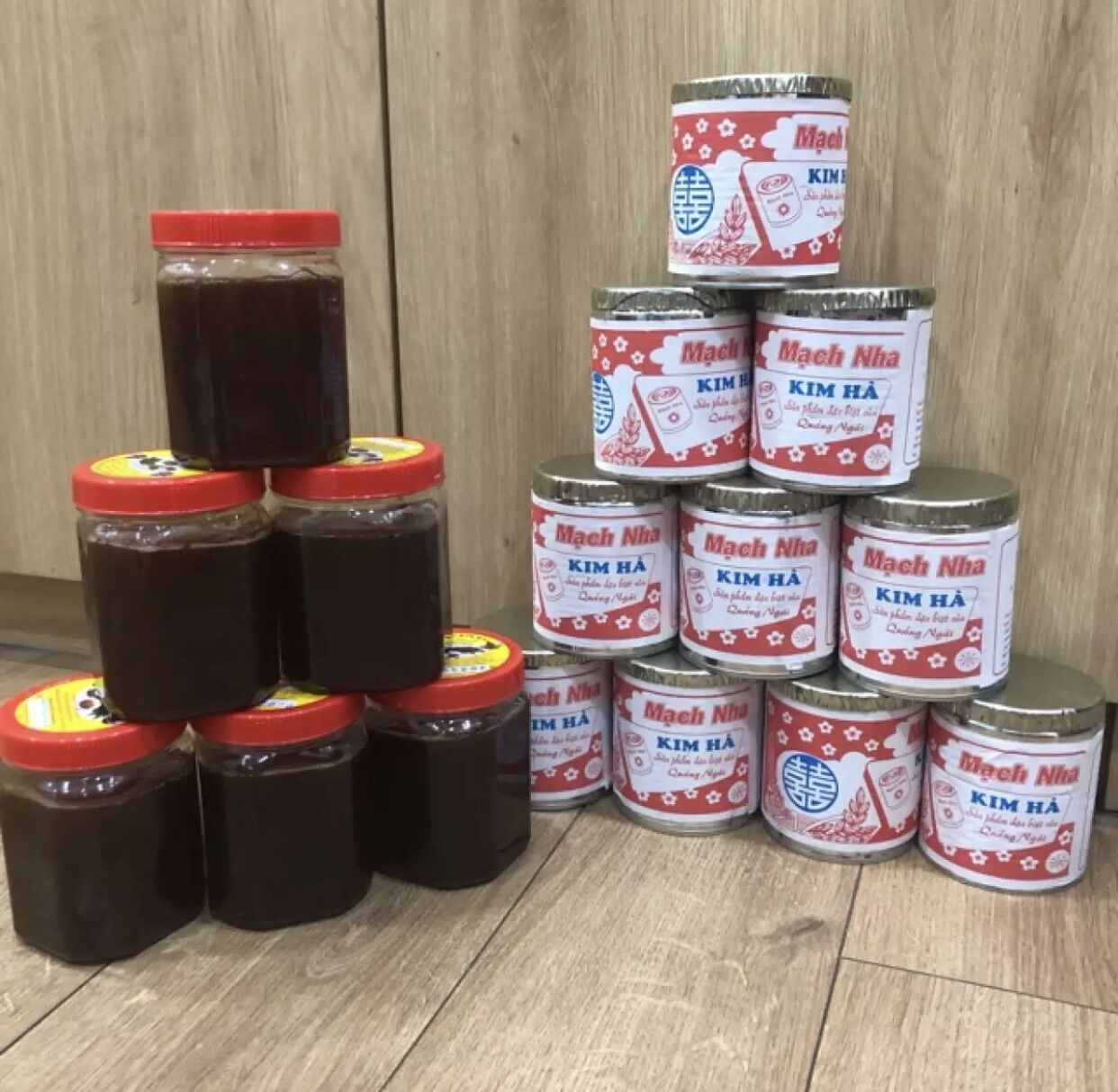 Mạch nha quãng ngãi kim hà 430g hũ nhựa-đặc sản quãng ngãi